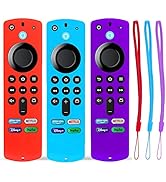 TOKERSE 3 Pack Firestick Remote Cover Case 3rd Gen, Compatible with Alexa Voice Remote FireTV Sti...