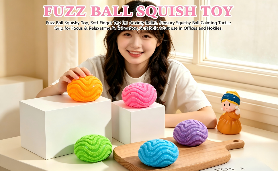 Fuzz Squishy Stress Ball
