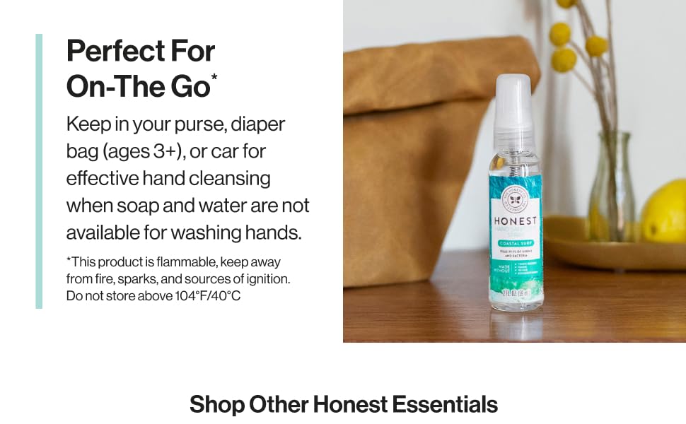 Perfect for on the go Keep in your purse, diaper bag, or care for effective hand cleansing