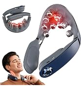 SKG Portable Neck Massager with Heat for Daily Stress and Tech Neck Relief | Vibration Massager, ...