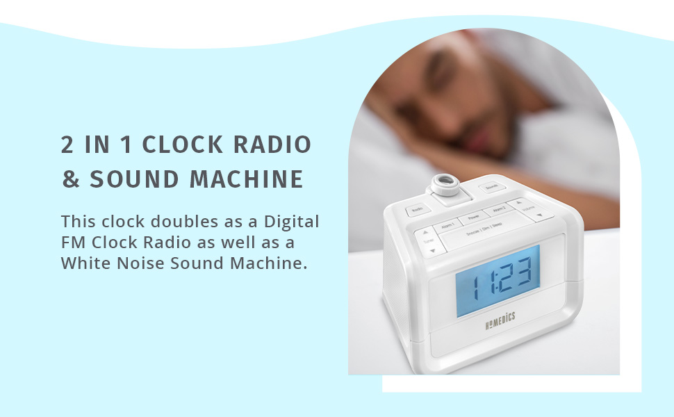 Homedics Clock Radio and Sound Machine