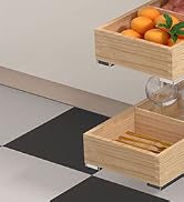 graffitimaster Pull Out Cabinet Organizer, Wood Slide Out Wood Drawer for Kitchen, Bedroom, Livin...