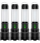 Hoxida Camping Lanterns Flashlight Rechargeable High Lumens- 2000 Meters Long Beam Super Bright L...
