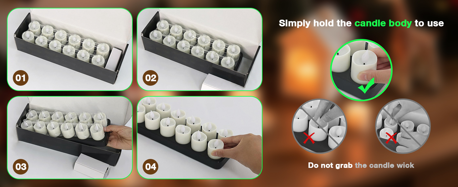 rechargeable votive candles holiday dinner table decor
