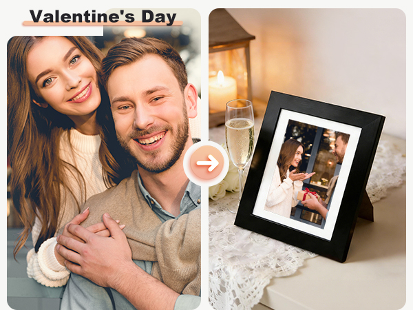 KINLINK Picture Frame is the perfect choice as a Valentine's Day gift for your loved one.