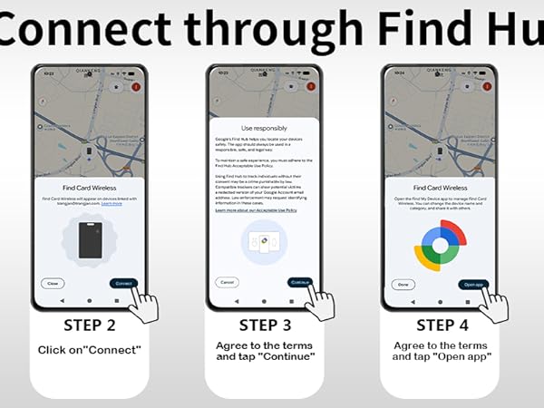 Connect through Find Hub app