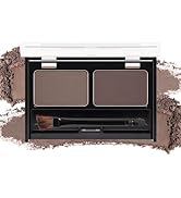 Eyebrow Powder Medium Brown Kit,Eye Brow Powder for Women Long-Lasting Waterproof Two Colors Brow...