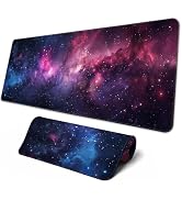 Brecoy Large Mouse Pad, Anime Black Gaming, Extended Kanagawa Mat Desk Pad, 3mm Thick Long Non-Sl...