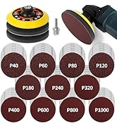 Pomsare 114PCS Angle Grinder Sanding Discs, 5 Inch Upgraded Hook and Loop Foam Backing Pad, Drill...