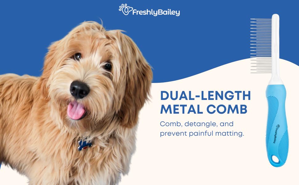 Dual length pet comb