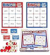 Bright Seed Games, Sight Words Bingo Game for Kindergarten, Learn to Read Sight Word Cards, Word ...