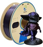 YOUSU PLA Filament 1.75mm, 3D Printer Filament Silk Black Purple Color Changing, Silk PLA Filamen...