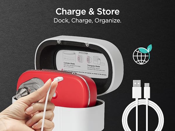 Charge & Store, dock, charge, organize