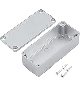 DaierTek 1590A Metal Guitar Pedal Enclosure Diecast Aluminum Stomp Box Case 92x38x31 MM Unfinishe...