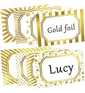 Zacool Gold Foil Name Tags (3