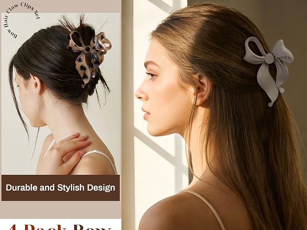 Cute Bow Claw Clips