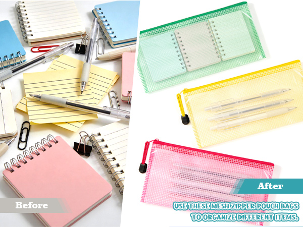 puzzle bags mesh storage bags with zipper mesh pouch