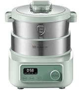 MOKKOM Electric Dough Maker with Proof Dough Function, Microcomputer Timing, 6.34Qt 304 Stainless...