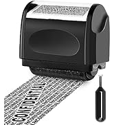 Identity Theft Protection Roller Stamp, 1 Refill Ink - Confidential Roller Stamp for Identity Pro...