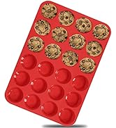 ANAEAT Silicone Muffin Pan - Mini 24 Cups Cupcake Tray, Non-Stick Silicone Baking Molds for Makin...