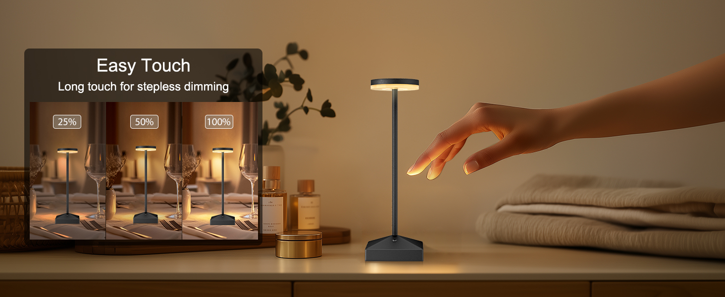 touch rechargeable lamp