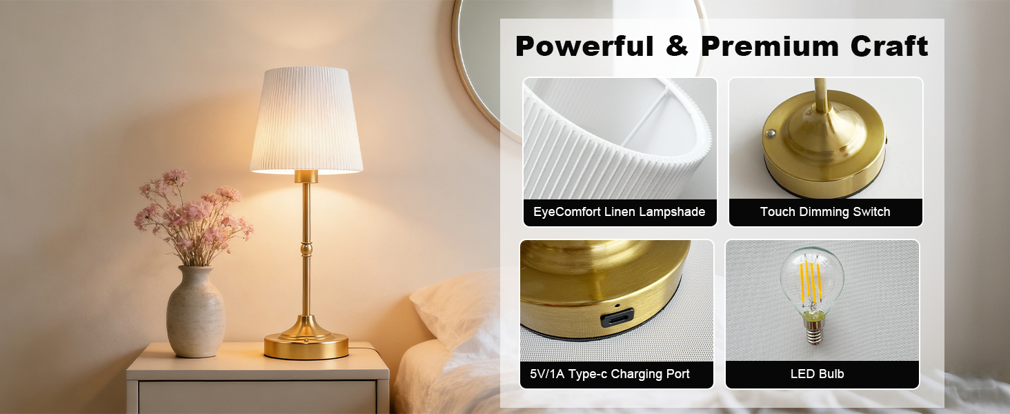 led table lamp rechargeable