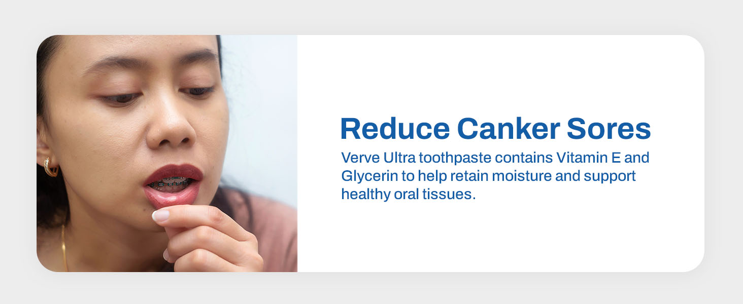 toothpaste for canker sore support sls free fluoride toothpaste gentle mint clean formula adults