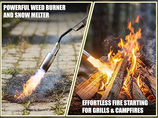 Propane torch outdoor