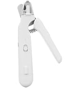 2-in-1 Pet Nail Clipper & Grinder with Dual LED Lights, USB Rechargeable, Electric Multi-Function...