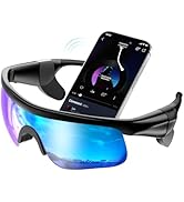 NICKLUC Bluetooth Sunglasses for Men & Women - Premium Clear Sound Open Ear Audio Glasses for Run...