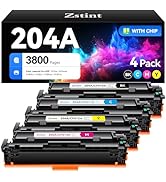 204A Toner Cartridge Set 4-Pack Replacement for HP 204A 204X CF510A CF511A CF512A CF513A Compatib...