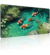 Waterproof Large Gaming Mouse Pad 31.5x15.7 Inch, XXL Mousepad with Non-Slip Rubber Base & Stitch...