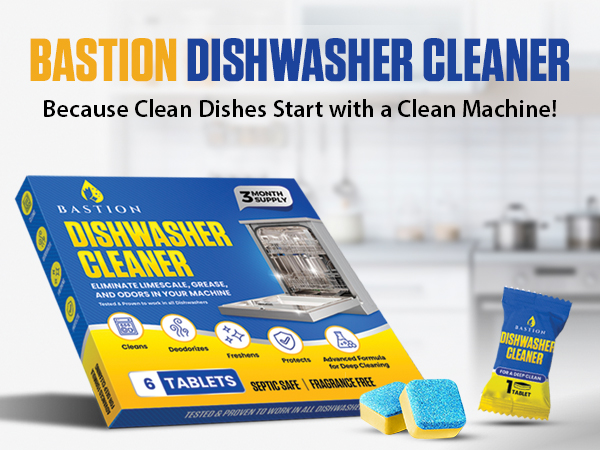 Bastion Dishwasher cleaner tablets