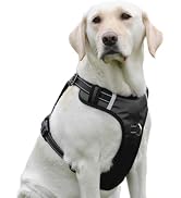 PenSeepet Dog Harness No Pull Dog Harness with 2 D-Ring,Adjustable Reflective Soft Padded Dog Ves...