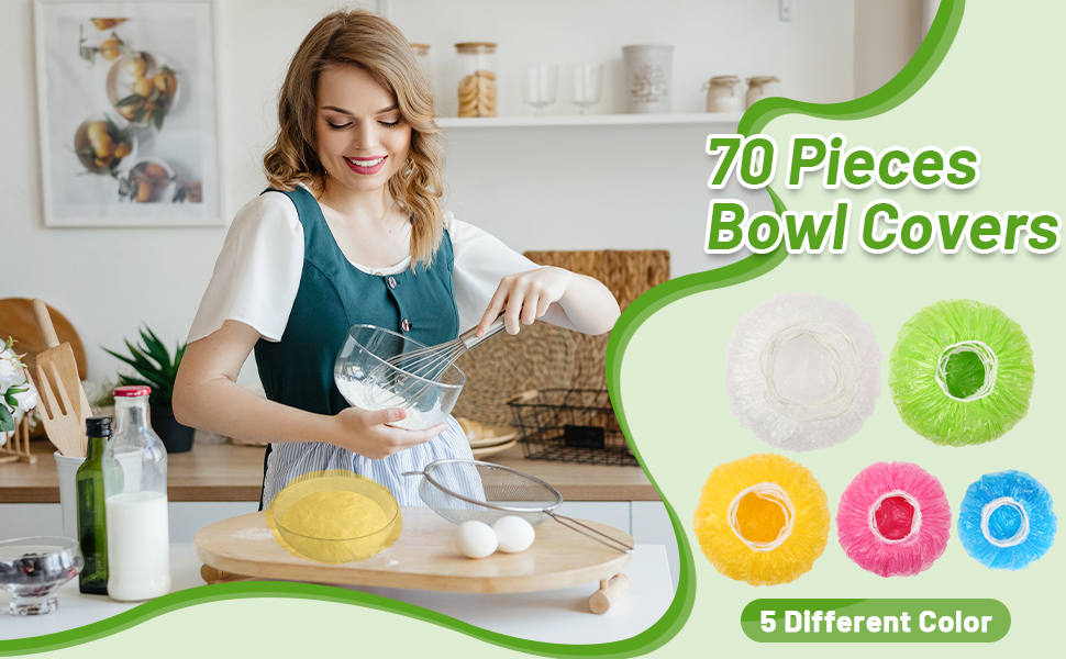 You will get 70 pcs bowl cover. Variety of sizes make these covers very useful.