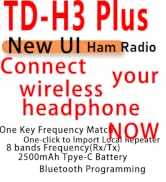 Ham Radio TIDRADIO TD-H3 Plus, Bluetooth-headphone-connectable,Wireless Programming,Multi-band Wa...