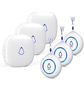 Wireless Caregiver Pager, Medical Alert Systems with 3 Call Buttons and 3 Receivers for Seniors/E...