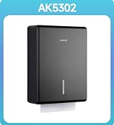 AIKE 400 Sheets Wall Mount Paper Towel Dispenser,Fit Multifold Paper,Large Capacity with Lock for...