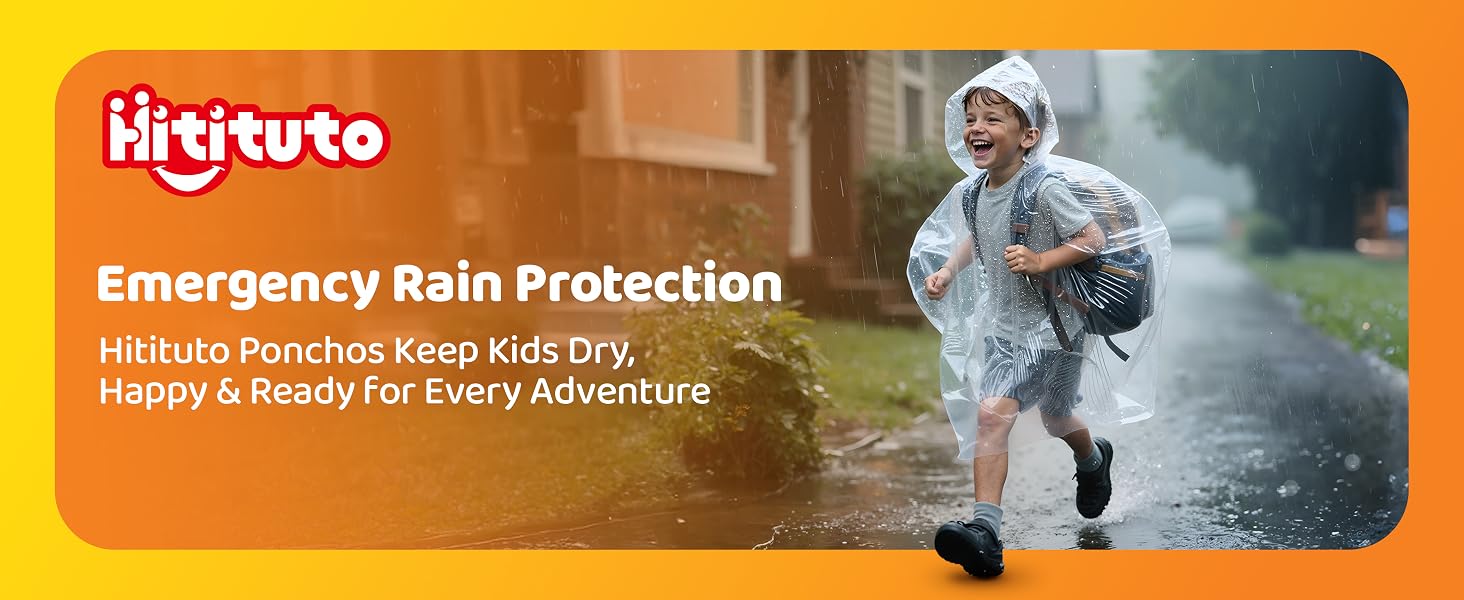 rain poncho family pack