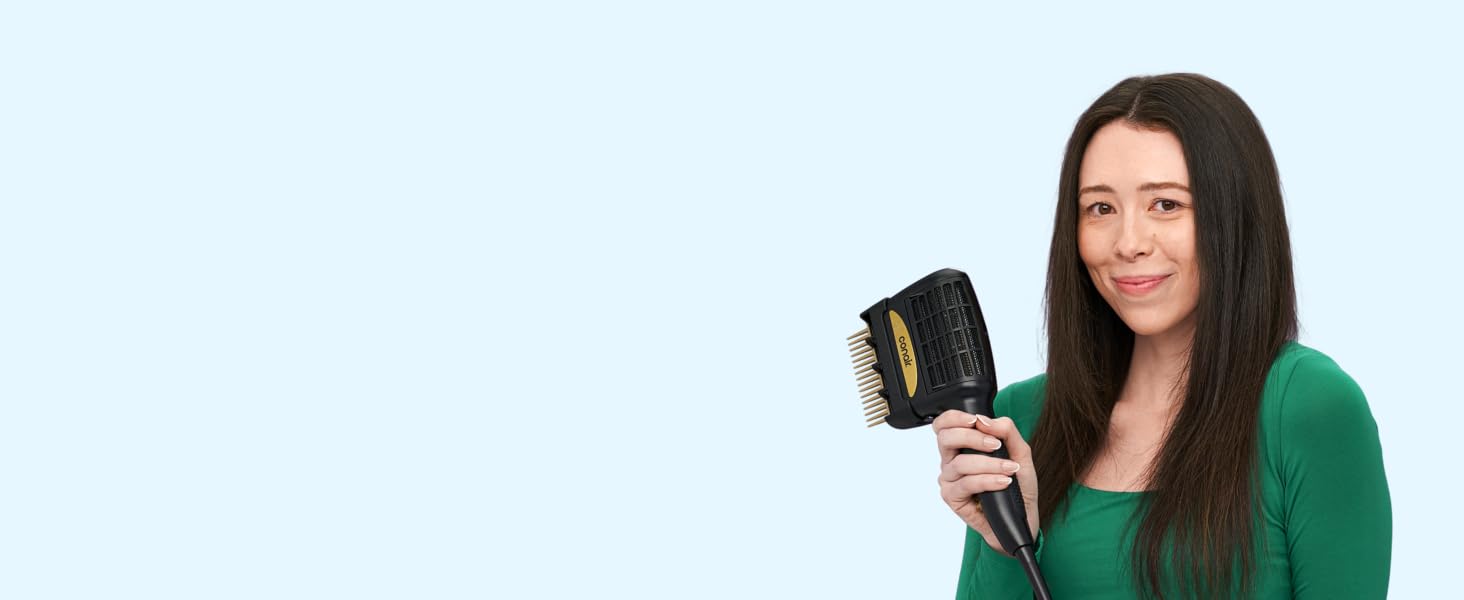 Woman with dryer
