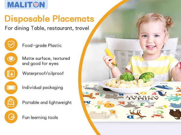 Maliton disposable placemats
