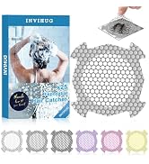 INVIHUG, 25 Pack Disposable Drain Hair Catcher, Shower Drain Hair Catcher Stickers for Shower and...