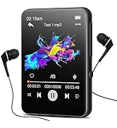32GB Mp3 Player with Bluetooth, Full Touch 2.4 Screen MP3 and MP4 Player Built-in HD Speaker, FM ...