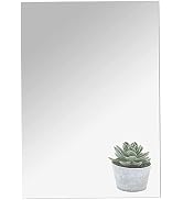 DARENYI 16"x12" Acrylic Mirror Sheet, Flexible Non Glass Body Mirror Tiles Large Self Adhesive Mi...
