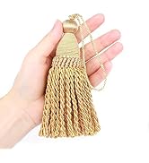 Fenghuangwu 2 Pcs 6" Key Tassel with 4.3" Loop Elegant Polyester Tassels for DIY Accessories for ...