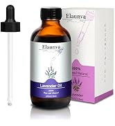 Elaunva Lavender Essential Oil, 4Fl.Oz (118ML) 100% Pure&Natural Essential Oils Singles for Aroma...