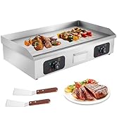 29’ Commercial Electric Griddle, 3200W Countertop Flat Top Griddle, Teppanyaki Stainless Steel Gr...