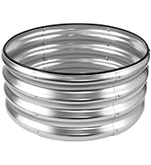 JERIA Raised Garden Bed,Galvanized Raised 2×2×1ft Planter Boxes Outdoor with Easy Assembly, Round...