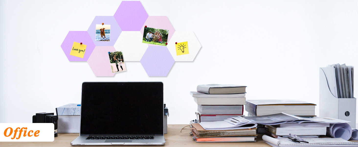 DIY Hexagon Bulletin Board Pin Board