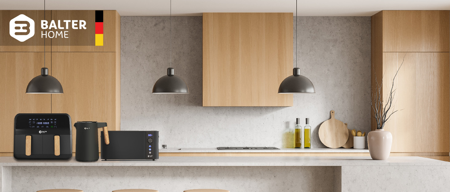 a kitchen with a counter and a microwave.